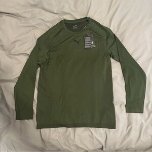 Puma Training Longsleeve Shirt Dry Cell Green Men's Medium